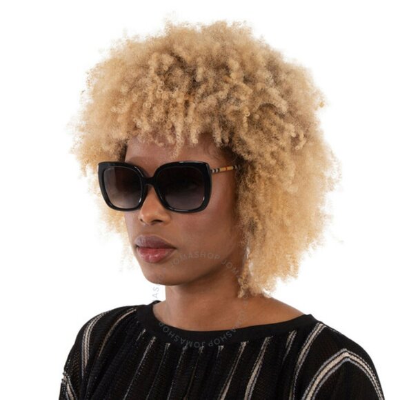 Burberry CAROLL BE4323F 38538G Women BRAND NEW Sunglasses Black Grey Gradient - Picture 10 of 12